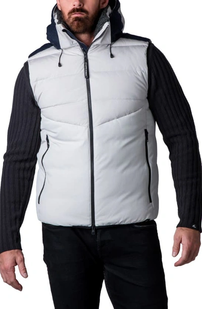 Capranea Palois Quilted Down Vest In Silver Sky