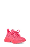 Steve Madden Kids' Big Girls Jmiss Lace Closure Sneakers In Hot Pink