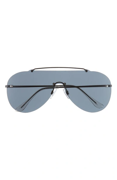 Bp. Rimless Aviator Sunglasses In Black