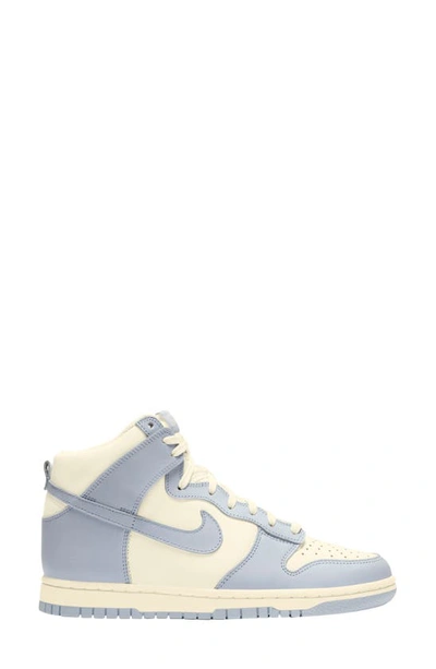 Nike Dunk High Basketball Sneaker In Sail/ Grey/ Pale Ivory