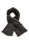 Vince Packable Pull Thru Puffer Scarf In Black