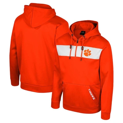 Colosseum Orange Clemson Tigers Quarter-zip Hoodie