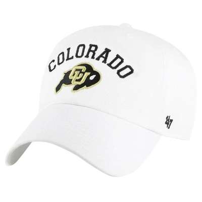 47 ' White Colorado Buffaloes Clean Up Adjustable Hat