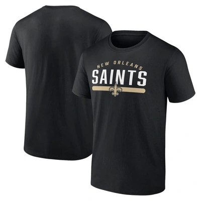 Fanatics Branded Black New Orleans Saints Big & Tall Arc And Pill T-shirt