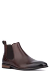 Vintage Foundry Darwin Plain Toe Chelsea Boot In Brown