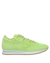 Philippe Model Sneakers In Acid Green