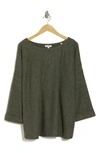 Max Studio Three-quarter Sleeve Rib Top In Armwh348