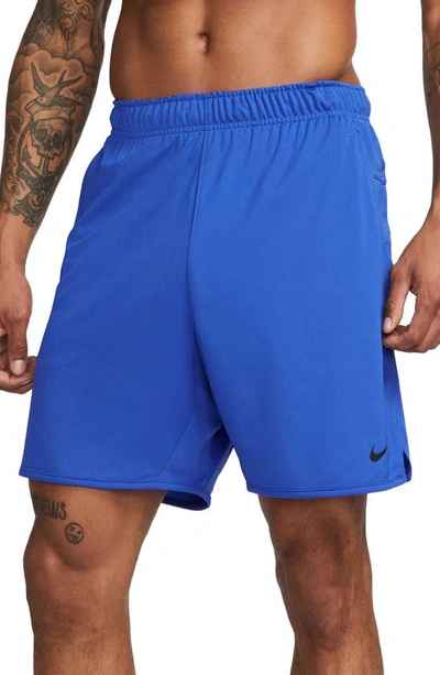 Nike Dri-fit 7-inch Brief Lined Versatile Shorts In Game Royal/ Black