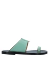 Isabel Marant Toe Strap Sandals In Light Green
