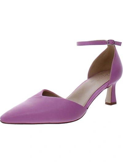Naturalizer Danica Womens Leather Almond Toe Pumps In Pink