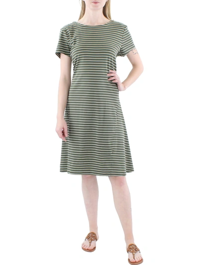Lauren Ralph Lauren Womens Striped Causal Shift Dress In Multi