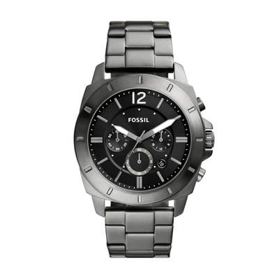 Fossil Men's Privateer Chronograph, Smoke Stainless Steel Watch In Grey