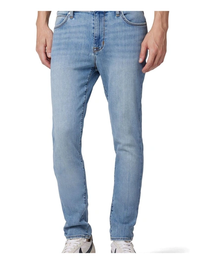 Hudson Mens Light Wash Mid-rise Skinny Jeans In Multi