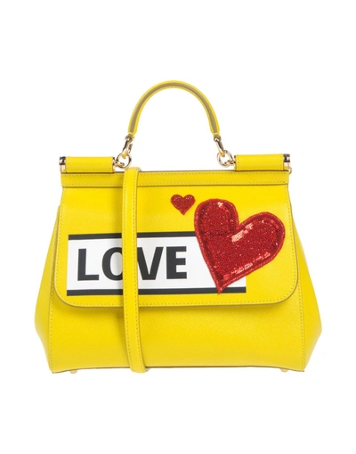 Dolce & Gabbana Handbag In Yellow