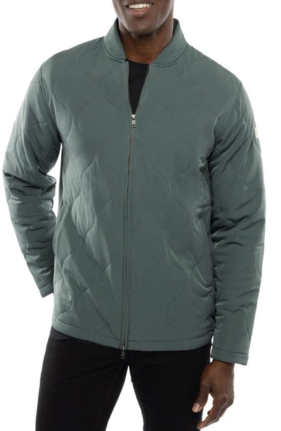 Travismathew Come What May Quilted Jacket In Balsam Green