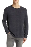 John Varvatos Men's Riley Cotton Crewneck Sweater In Iron Grey