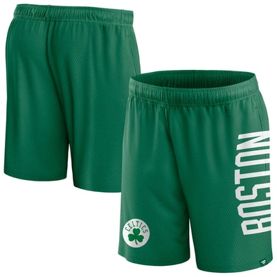 Fanatics Branded Kelly Green Boston Celtics Post Up Mesh Shorts