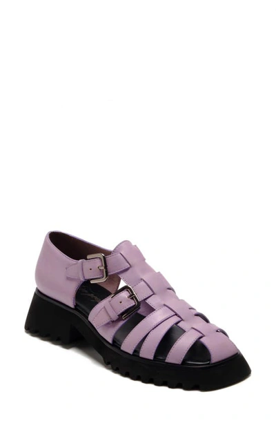 Free People Janis Fisherman Sandal In Lavender Leather