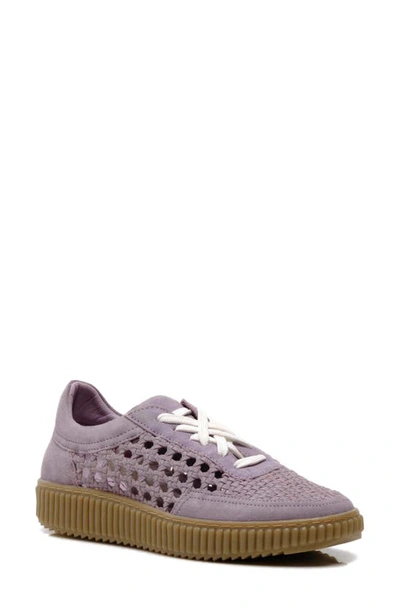 Free People Wimberly Woven Sneaker In Dusty Lavender Sued