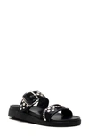 Free People Revelry Studded Slide Sandal In Black