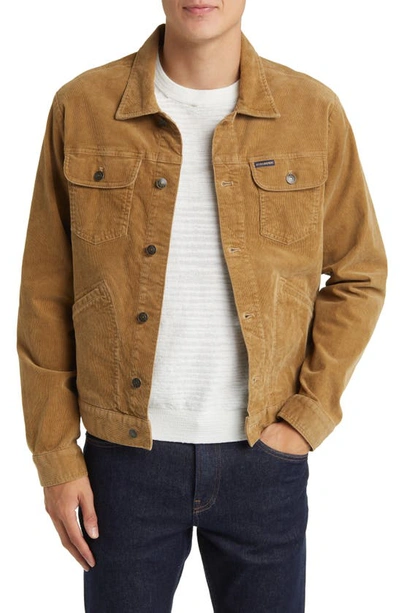 Brooks Brothers Out Corduroy Trucker Jacket In Kelp