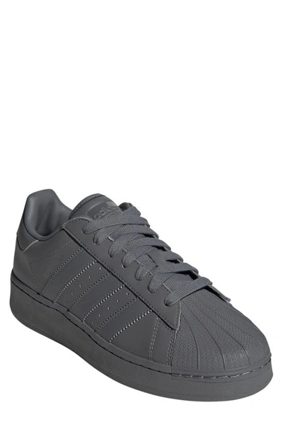 Adidas Originals Superstar Xlg Sneaker In Grey/ Grey/ Black