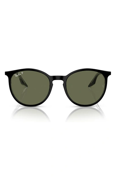 Ray Ban 51mm Polarized Phantos Sunglasses In Black Green