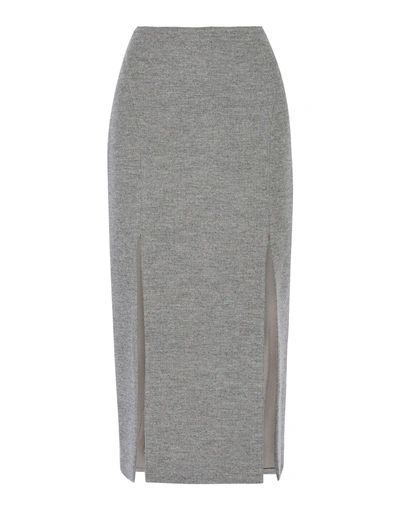 Wes Gordon Midi Skirts In Grey