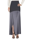 Brunello Cucinelli Maxi Skirts In Steel Grey