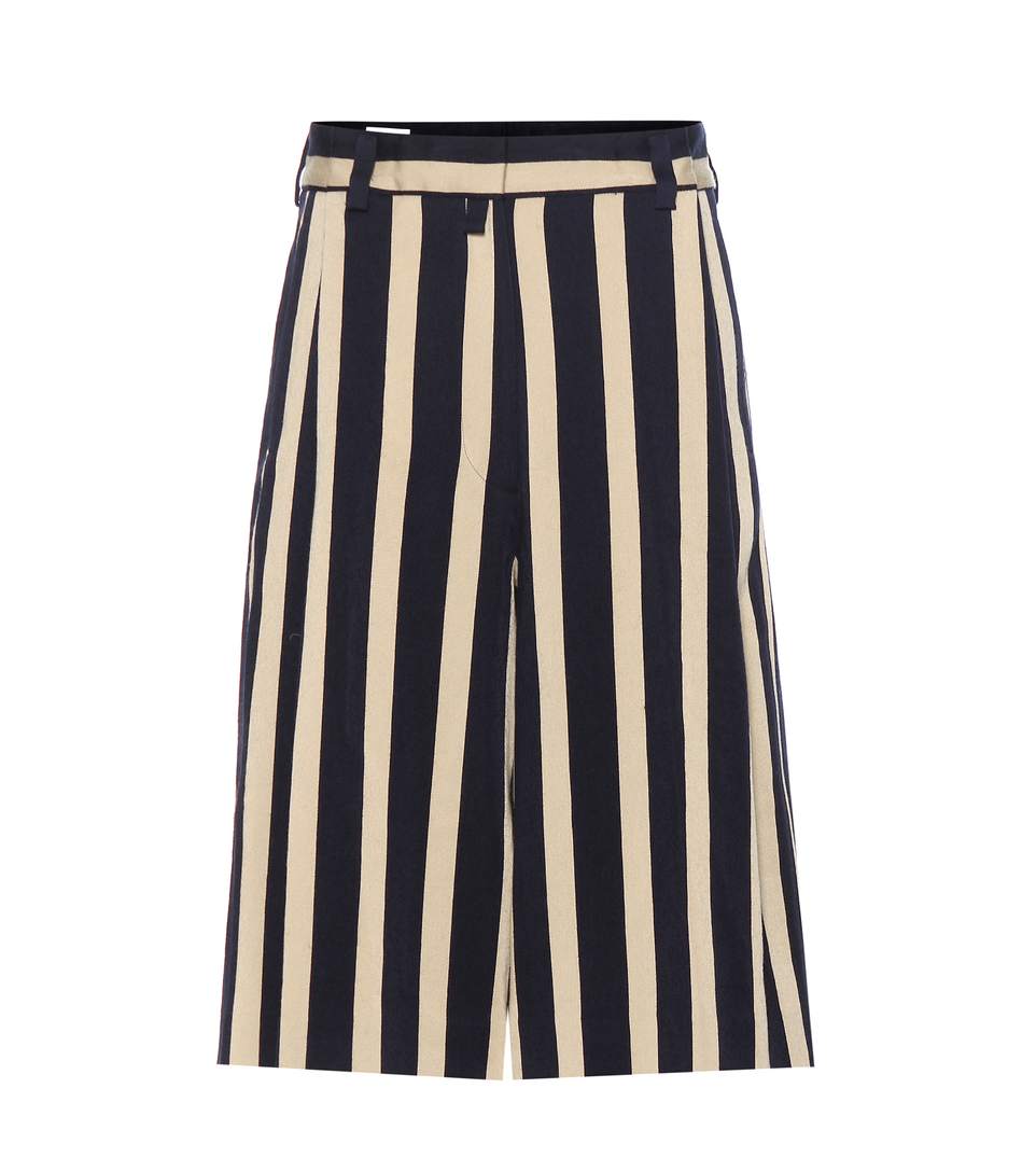 Dries Van Noten Striped Wool-blend Culottes | ModeSens