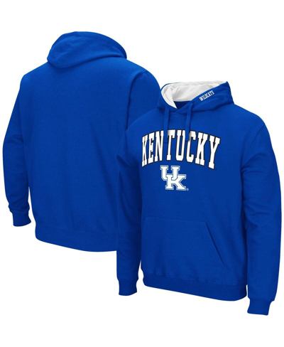 Colosseum Men's  Royal Kentucky Wildcats Arch & Team Logo 3.0 Pullover Hoodie