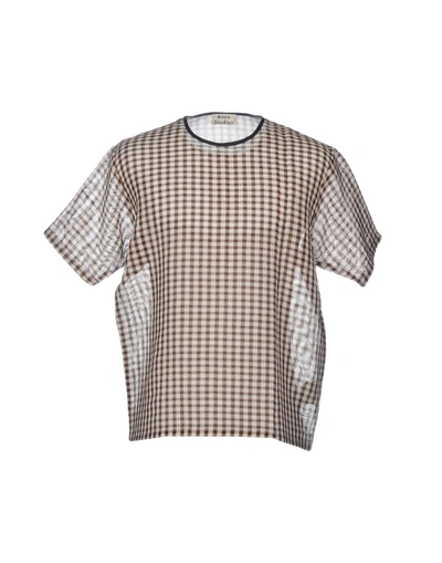 Acne Studios T-shirts In Brown