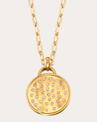Elizabeth Moore Women's Fairy Dust 18k Gold Diamond Pendant Necklace