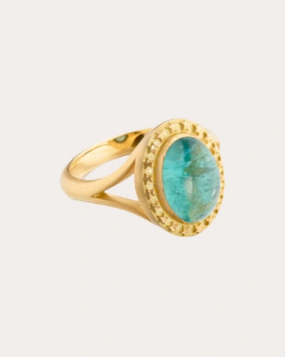 Elizabeth Moore Women's Green Tourmaline Signature Star Ring In Blue/green