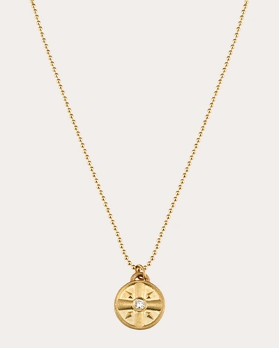 Elizabeth Moore Women's Mini Eye Of The Sun Pendant Necklace In Gold