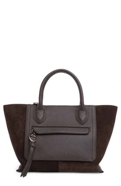 Longchamp Medium Convertible Tote Bag In Ebony