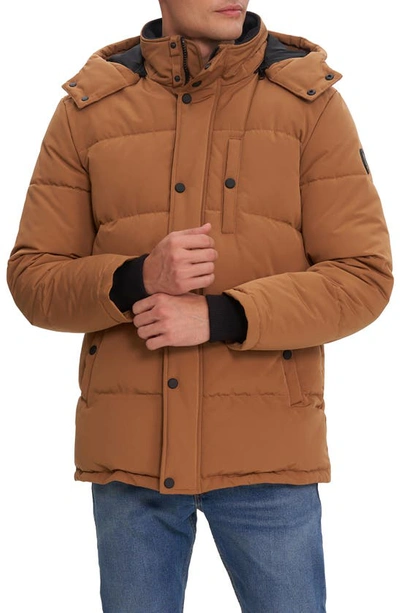 Noize Jay Puffer Jacket In Bronze