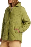 Billabong Transport Waterproof Snap-up Shacket In Green Eyes