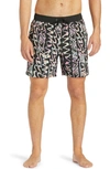 Billabong Sundays Layback Swim Trunks In Asphalt 1