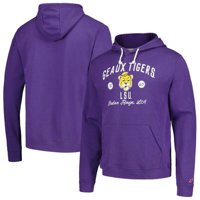 League Collegiate Wear Purple Lsu Tigers Bendy Arch Essential Pullover Hoodie