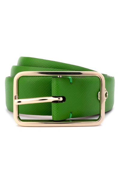 Kate Spade Mel Leather Belt In  Green
