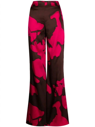 Silvia Tcherassi Andie Abstract-pattern Print Palazzo Trousers In Multi