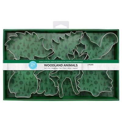 R & M International 7 Piece Woodland Animals Cookie Cutter Set In Silver