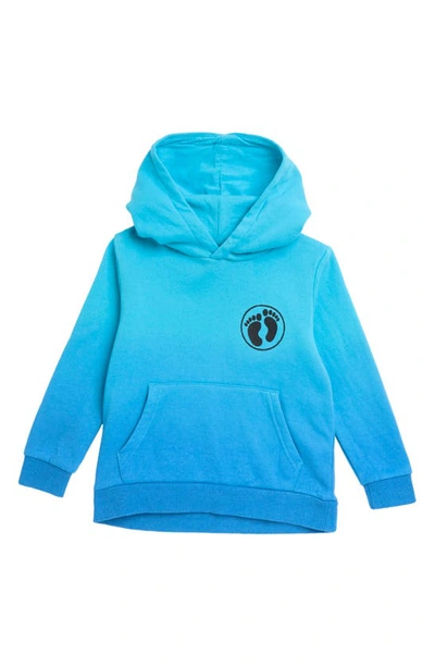 Hang Ten Kids' Dip Dye Fleece Hoodie In Blue Atoll Dip Dye