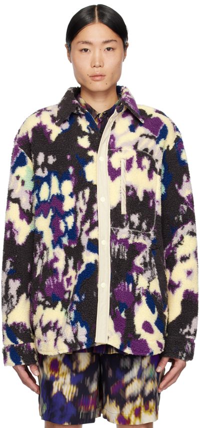 Isabel Marant Men's Maja Sherpa Jacket In Purple