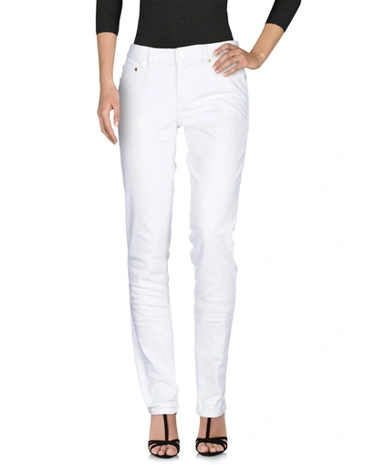 Tory Burch Denim Pants In White