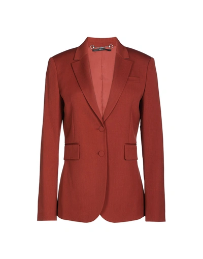 Gucci Sartorial Jacket In Brick Red