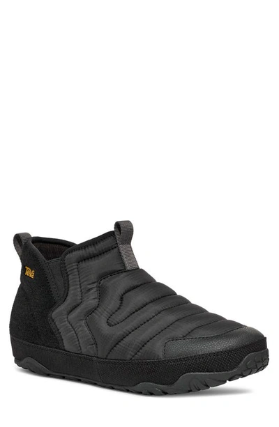 Teva Reember Terrain Quilted Mid Top Slipper In Black