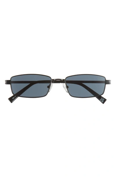 Le Specs Bizarro 56mm Rectangular Sunglasses In Black