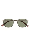 Le Specs Neptune Deux 52mm Square Sunglasses In Gold / Black